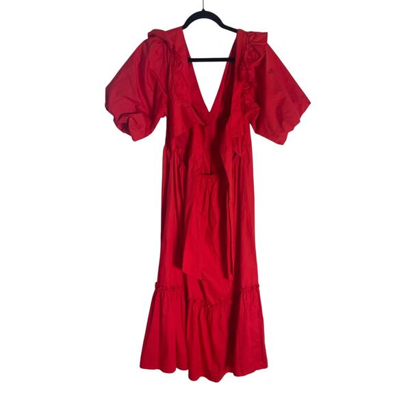 SugarLips red tie back dress size large - Picture 2 of 4